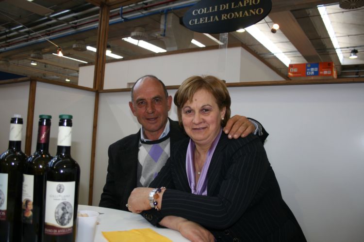 Angelo Cieri e Clelia Romano, titolari dell'azienda Colli di Lapio a Lapio (AV)